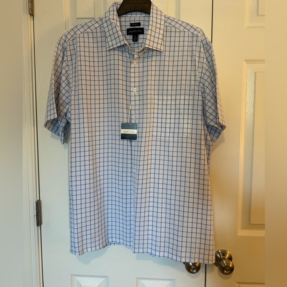 Joseph & Feiss Blue Checkered Men's Shirt